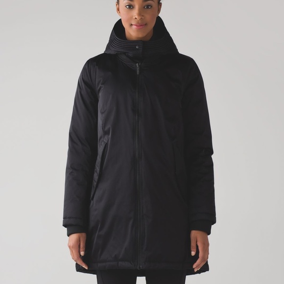 Lululemon No Shivers Bomber Jacket (Reversible) - Black - Sz 6 - Picture 1 of 6